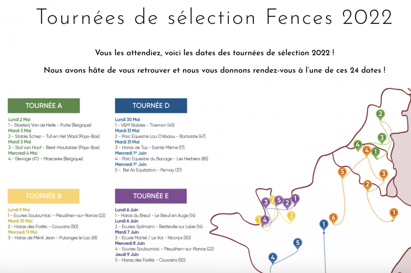 TOURNÉE DE SELECTION FENCES DE PASSAGE AUX HERBIERS LE 1 JUIN